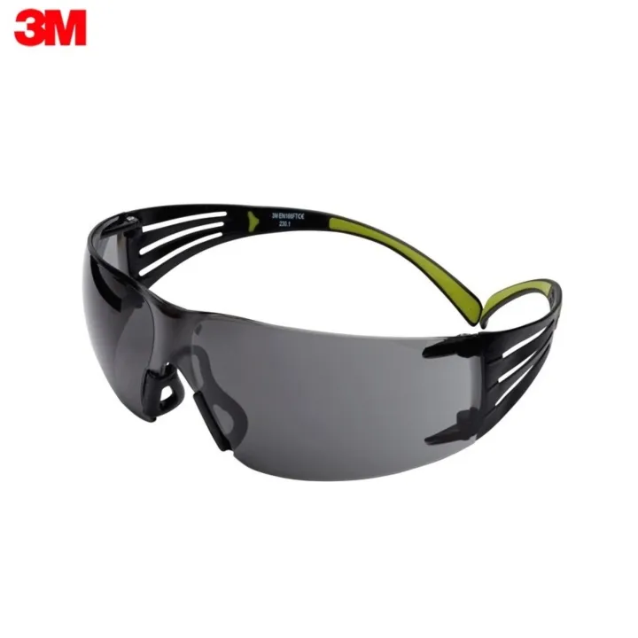 3M SF402AF SECUREFIT แว่นตานิรภัย เลนส์เทา, ดำ 
